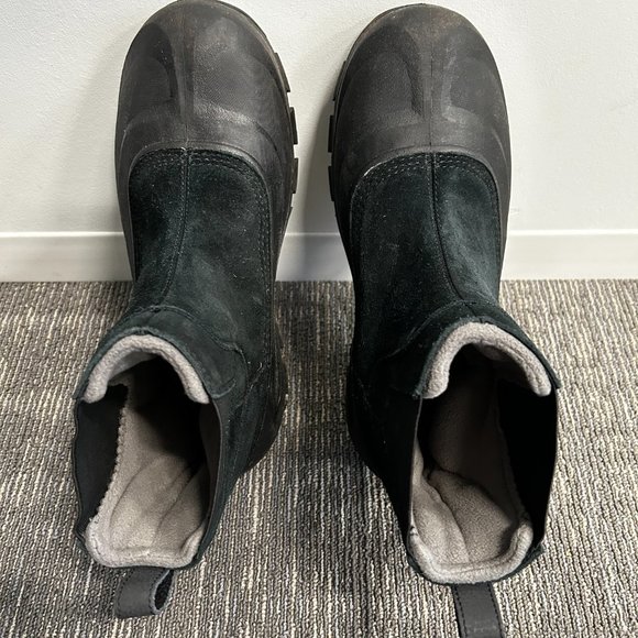 Sorel Buxton Pull On Black Quarry Boots - Picture 2 of 4